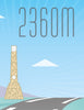 SpeedyShark Col d’Izoard Art Deco Print
