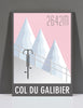 SpeedyShark Col du Galibier Art Deco Print