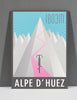 SpeedyShark Alpe d'Huez Art Deco Print