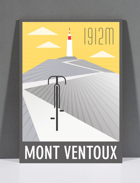 SpeedyShark Mont Ventoux Art Deco Print